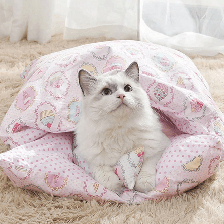Sac de couchage orthopédique pour chats - PetitePattoune™
