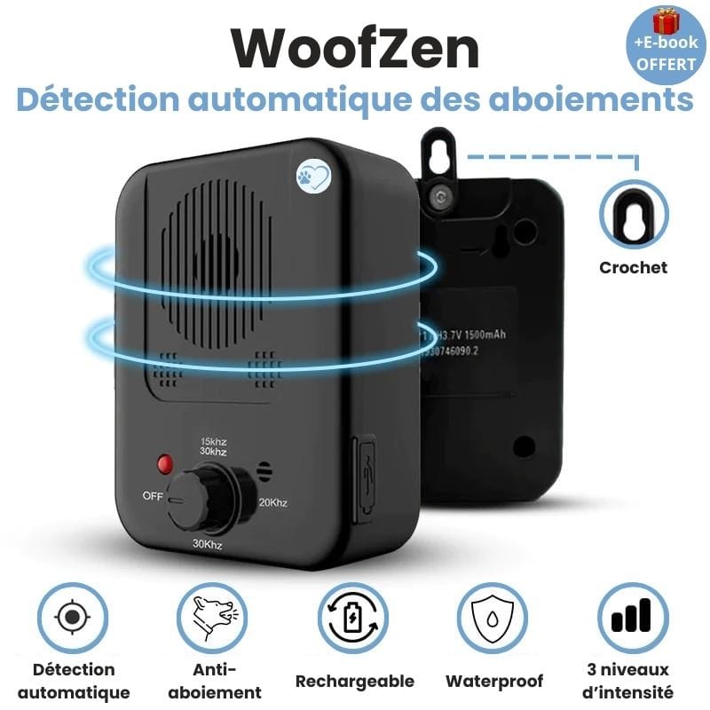 Dispositif anti-aboiement pour chien - WoofZen™
